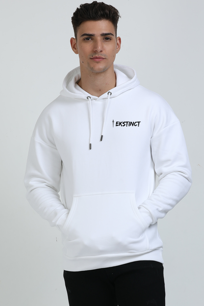 Road To Future White Oversized Hoodie