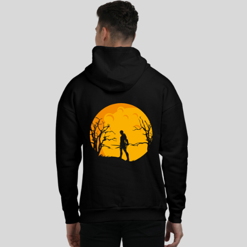 Samurai Black Oversized Hoodie