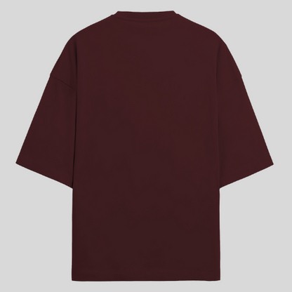 Dad Life Men's Maroon Oversized Tshirt