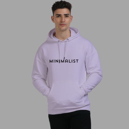 Minimalist Lavender Oversized Hoodie