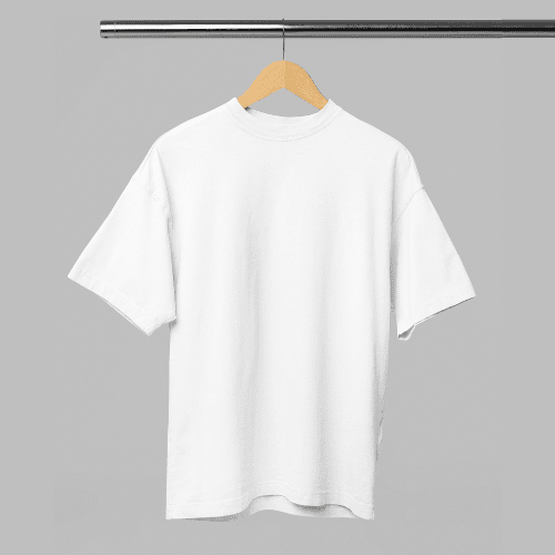 Gym Weights Men's White Oversized Tshirt