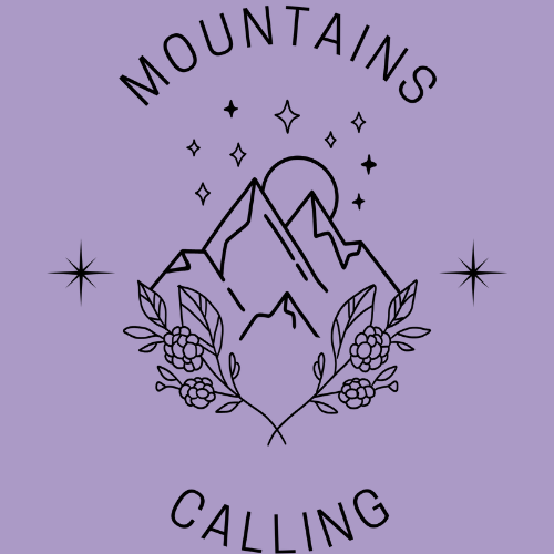 Mountains Calling Men's Oversized Lavender Tshirt