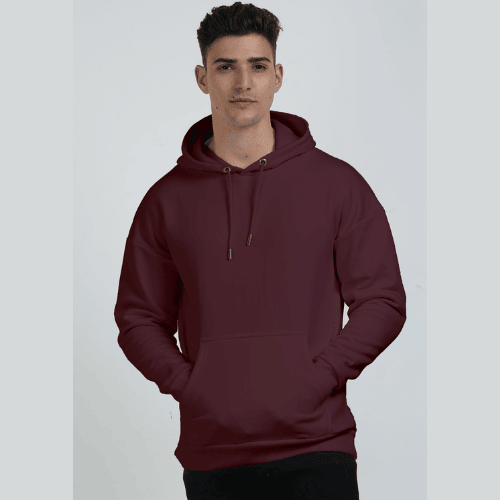 Classic Unisex Maroon Oversized Hoodie